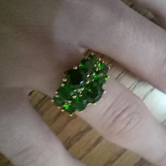 Beautiful chrome diopside ring - Picture 3 of 12